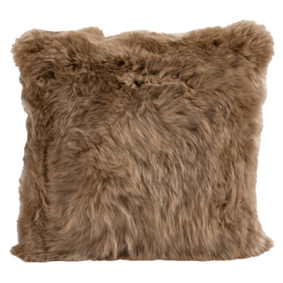 Sheepskin Flax Linen backed pillow
