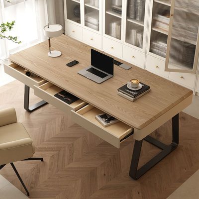 Bureau d'écriture avec tiroirs Burlywood