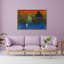 Contrasts In The Evening 1924-1925 Abstract Classic Colorful Sunrise Sunset Wall Art Print by Paul Klee - Wrapped Canvas Print-442168521