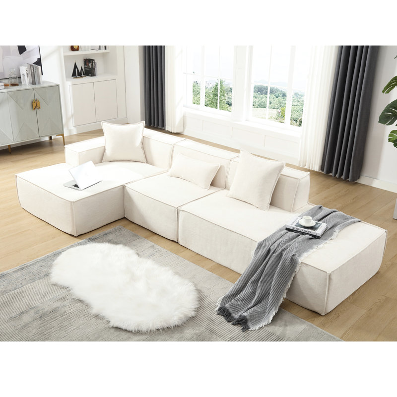 Canapé modulaire moderne beige