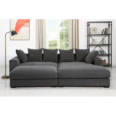 Canapé modulaire rembourré 4 pièces Duke
