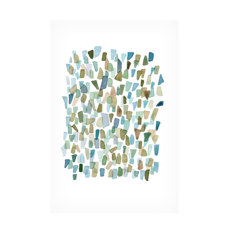 Verre vert moussu par Louise Van Terheijden, H 47 po x l 30 po x P 2 po