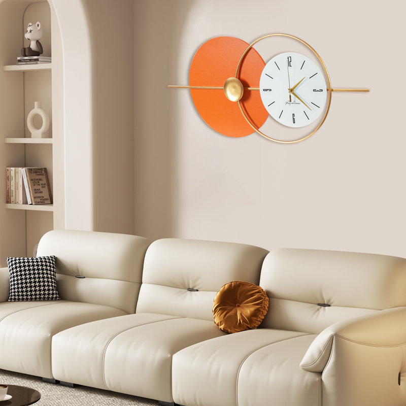 Horloge murale en métal