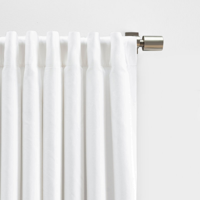 Passe-tringle obscurcissant avec passe-tringle Rossa, Blanc, L 48 po x H 108 po