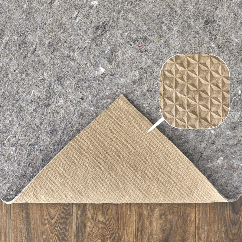Nihar Dual Surface 0.3'' Thick Rug Pad, Rectangle  2' x 4'