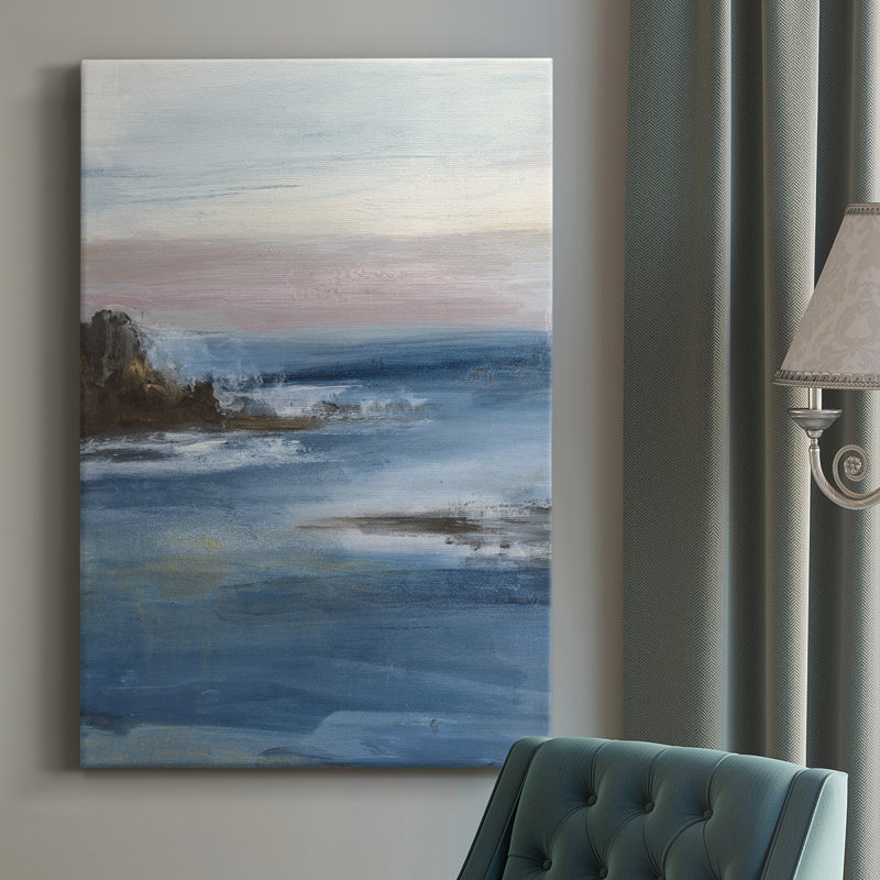 Peinture sur toile «Merging the Ocean I», H 18 po x l 12 po x P 1 po