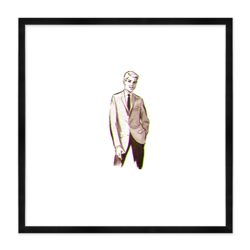 Brown Suit Print, Black