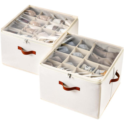 2-pack Foldable Shoe Storage Bins