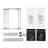 Laundry Basket 2 Tier Clothes Sorter With 4 Removable Bags To Organize Clothes, With Four Wheels, Easy To Move