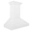 ZLINE 30 in. Wooden Wall Mount Range Hood in Shiplap Bright White Finish-365382867