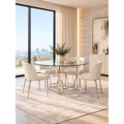 Table de salle à manger 60 "Pangea Home Benson Edward
