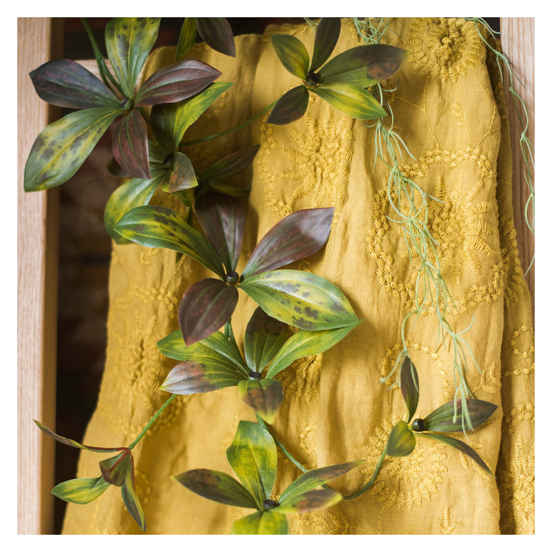 Branche en feuille de banane artificielle rustique