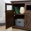 Buffet Farmhouse avec rangement avec 3 portes, armoire de rangement pour la cuisine, armoire à café avec tablette réglable pour la cuisine et le salon, L 68,35 po x l 15,35 po x H 34,65 po