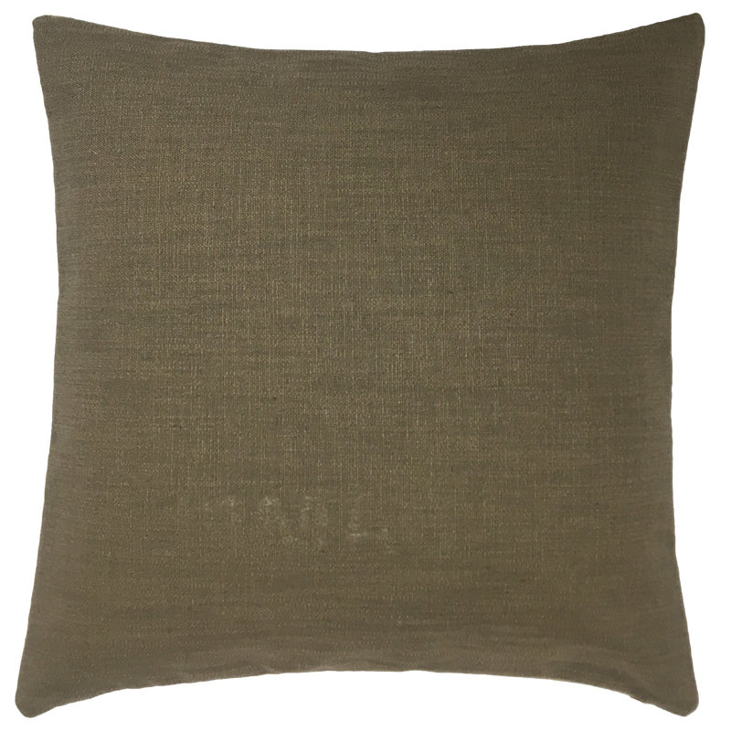 Coussin Charte, 26 po x 26 po, Vert olive