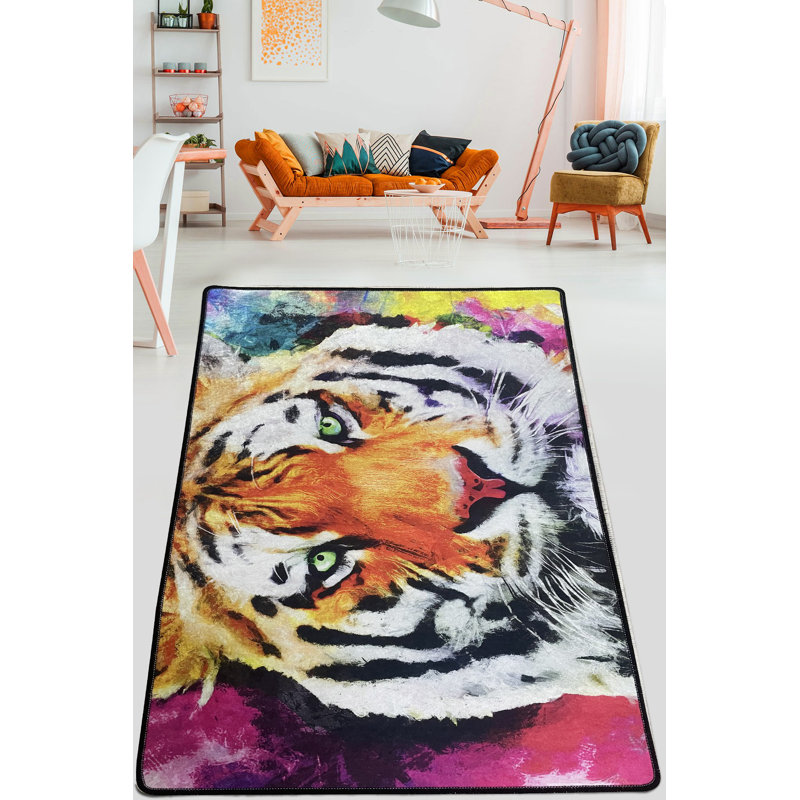 Machine Washable Carpet (80 x 120 cm), 100% Polyester, 31.5 x 47.2 inches | 10 mm Pile Height, Antibacterial, Non-Slip Dot Underside | Durable & Stylish Area Rug for Home, Easy Care & Low Maintenance