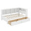 Lit de jour simple en bois Milahni avec 2 tiroirs, tablette et ports de chargement USB-1024401932