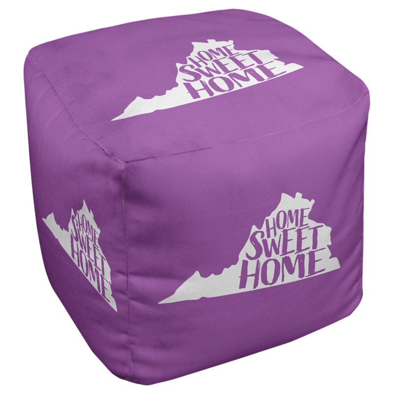 Upholstered Ottoman, Violet