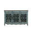 Banc de rangement pour chaussures en bois massif bleu clair-1682290762