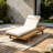 Acacia Wood Lounge Chaise With Water-Resistant Lounge Cushions-604405766