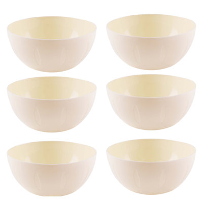 Bol à mélanger en plastique YBM Home pour repas de tous les jours - idéal pour les céréales, les collations, le maïs soufflé, la salade et les fruits, va au micro-ondes