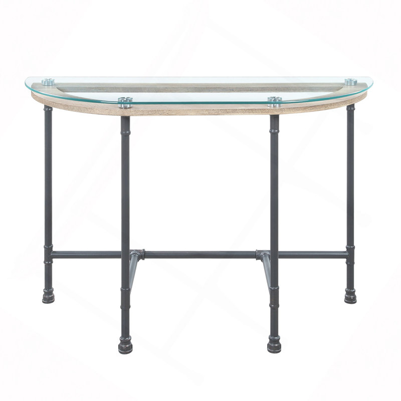 Brantley Clear Glass Sofa Table