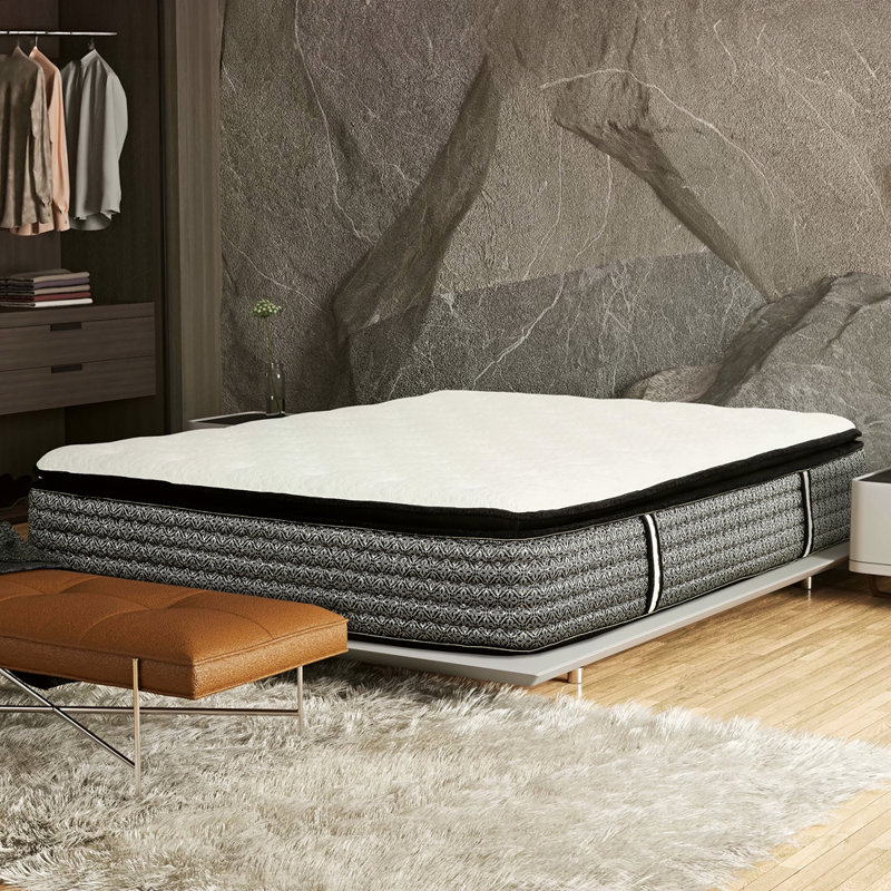 Premium. Pocket Coil Hybrid Mattress, Queen, Plush Gel Memory Foam Mattress, 12.1"