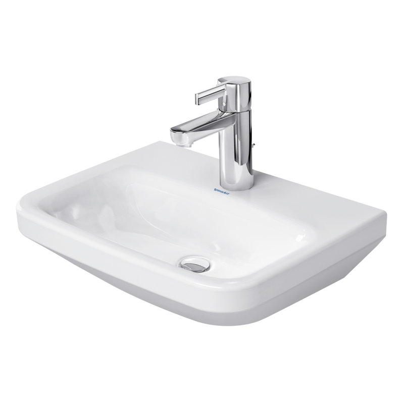 Lavabo de salle de bain mural en céramique 17,75 po Duravit DuraStyle