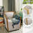 Upholstered Swivel Armchair-1886661992