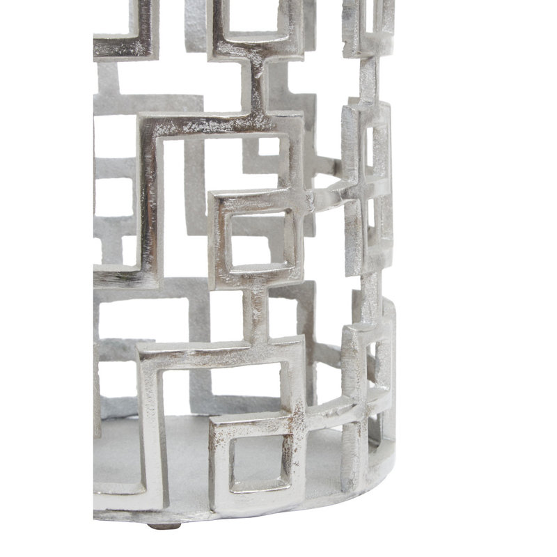 Delphi Aluminum Tabletop Lantern, 26cm H x 15cm W x 15cm D