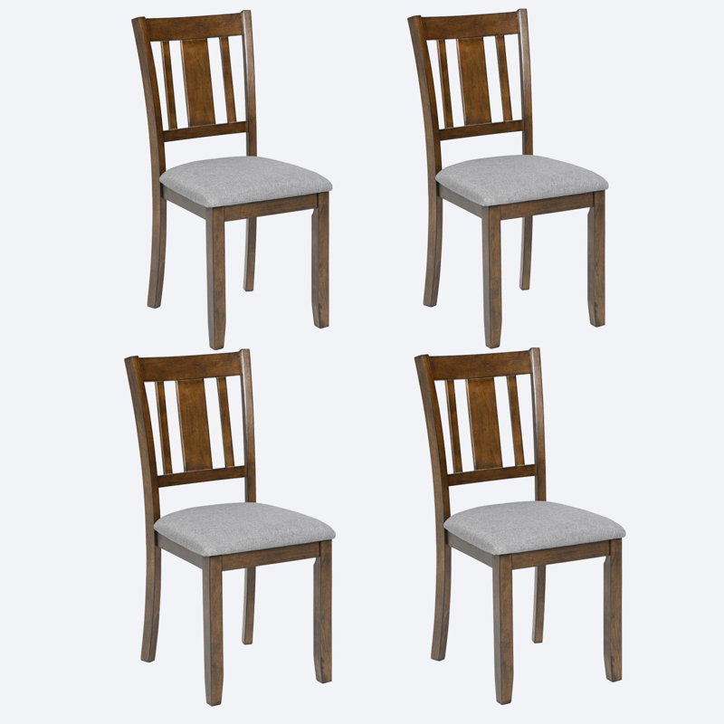Ensemble de 4 chaises de salle à manger en bois, Noyer
