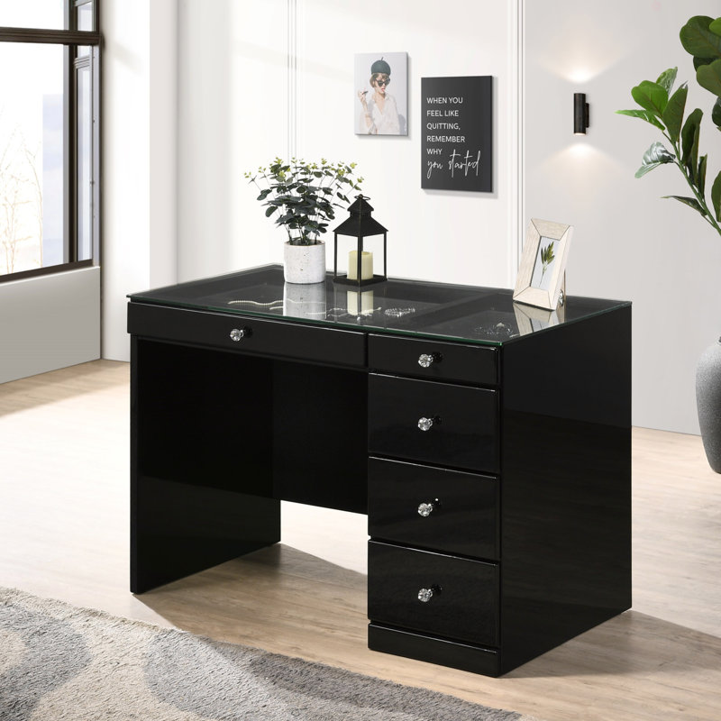 Ensemble de meuble-lavabo 1 pièce 5 pièces, Noir, noir, noir, noir