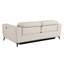 Canapé en cuir italien avec fauteuil inclinable Global United