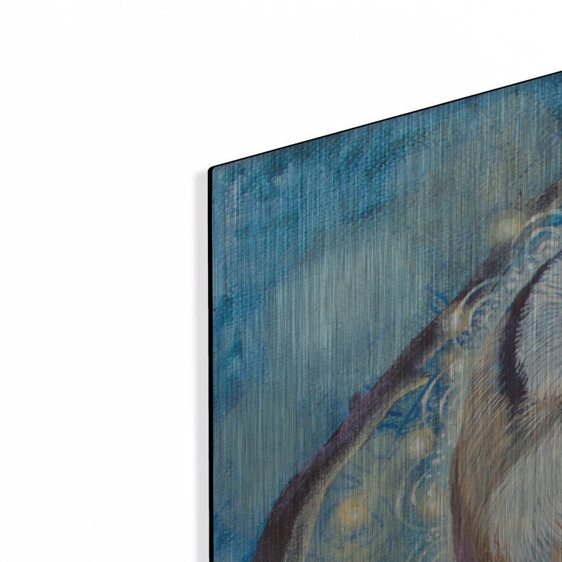 Art mural luxueux «Goldfinch» par Verena Wild, 36 po x 36 po
