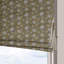 Fabdivine Floral Hand Block Print Thick Linen Roman Shade for Windows, French Doors, Green or Gray 100% Blackout Room Darkening Soft Cozy Fabric, Roll Up Blinds for Door, Aradhana-1346693234