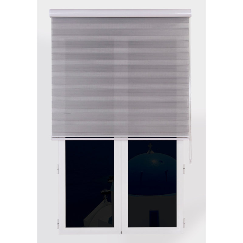 Semi Sheer Zebra Shades, 250 cm L x 120 cm W, Grey