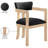 Phalan Vegan Leather Upholstered Dining Arm Chair-1708028895-1708028890