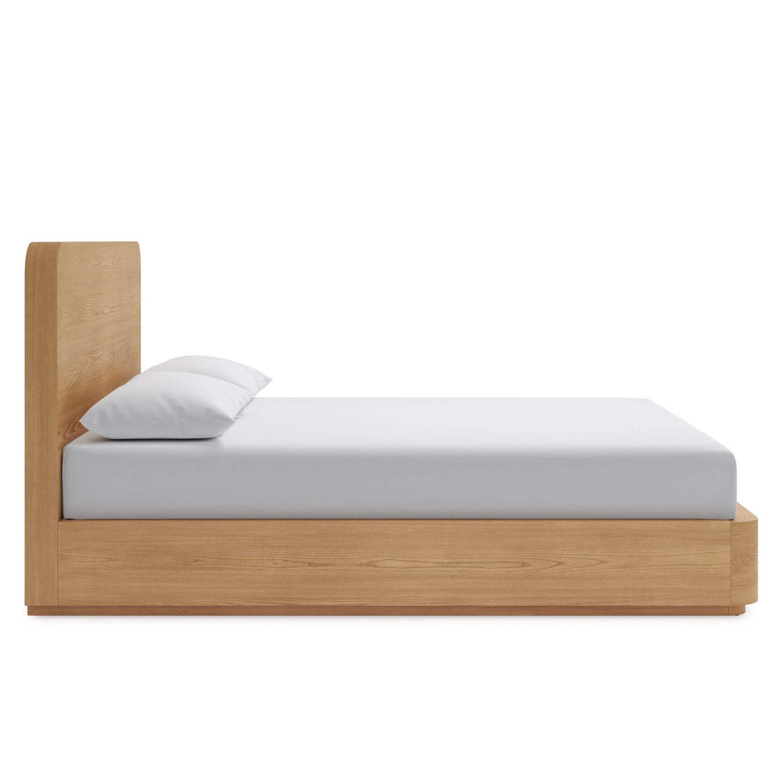 Nori Solid Wood Platform Bed, Timber, King