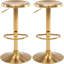 Juddson Adjustable Bar Stools Set of 2, Swivel Round Metal Airlift Barstools, Backless Counter Height Bar Chairs for Kitchen Dining Room Pub Cafe-1718379911-1662784327