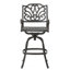 Tabouret pivotant en fonte d'aluminium