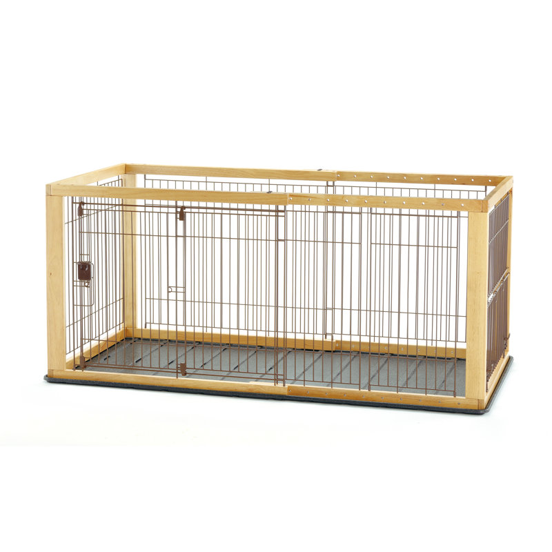 Expandable Pet Crate, Natural, Medium 28'' H x 35.80'' W x 32.10'' D