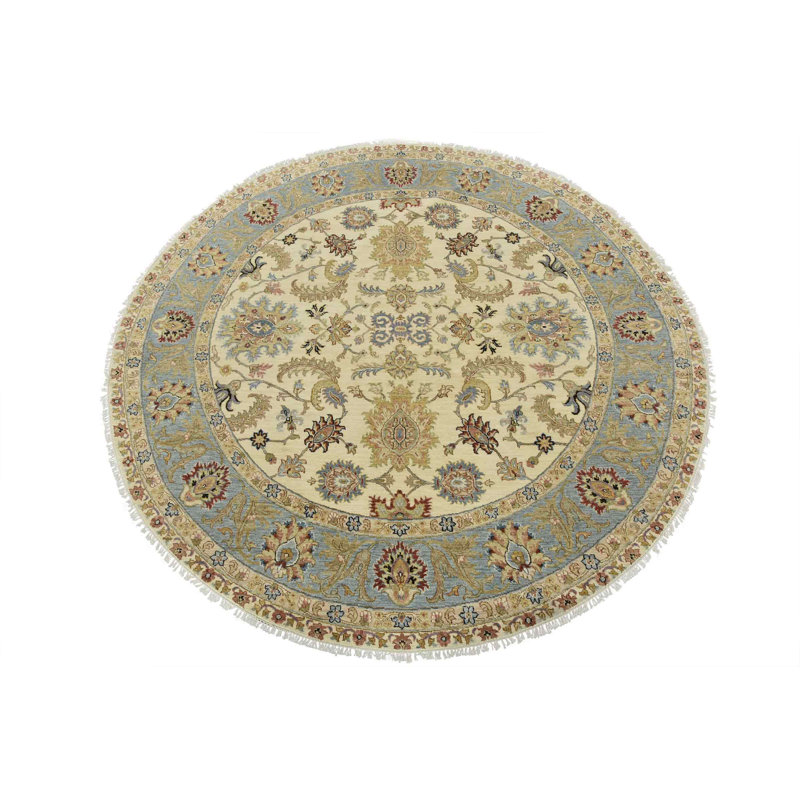 Tapis beige en laine New Age