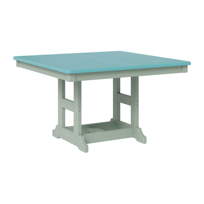 KIDS Outdoor Square Side Table, Seafoam, Aruba Blue