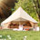 Tente de yourte pour 6 à 10 personnes, tente cloche imperméable 4 saisons, tentes de glamping avec prise de poêle