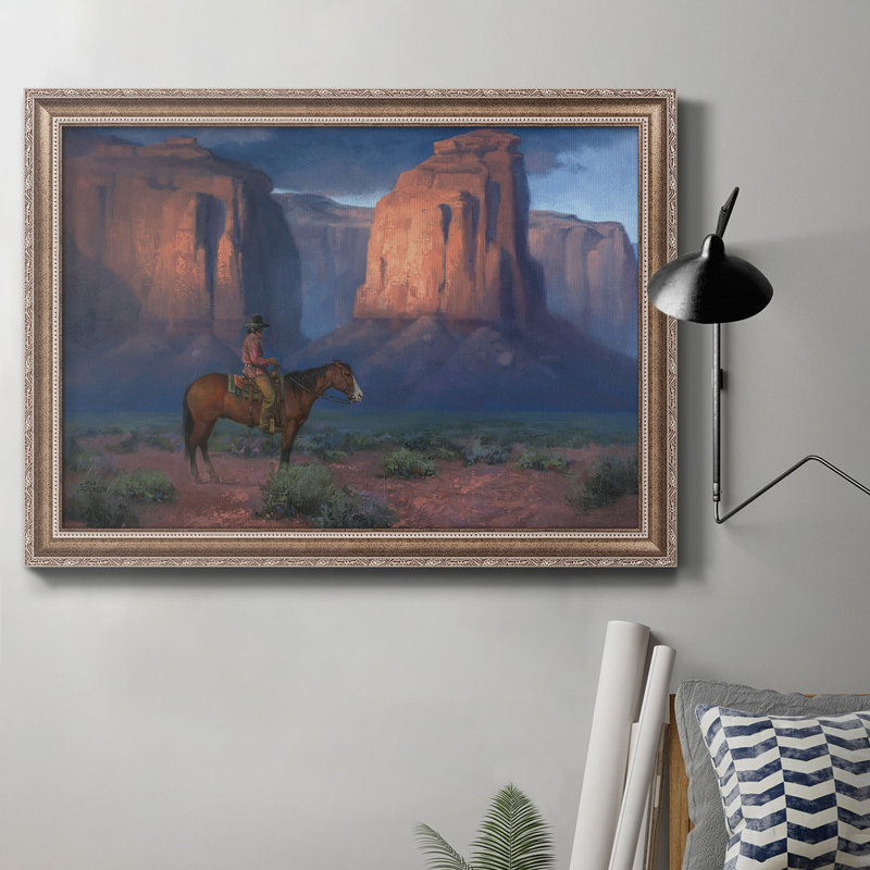 «The Spell Of Monument Valley», peinture sur toile encadrée, H 18 po x l 27 po x P 2,5 po