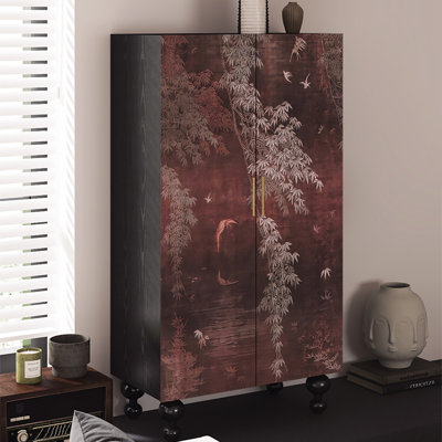 Armoire de rangement rétro avec garde-robe classique