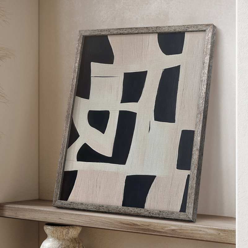 ABSTRACT Series, impression encadrée en bois massif, H 30 po x l 24 po