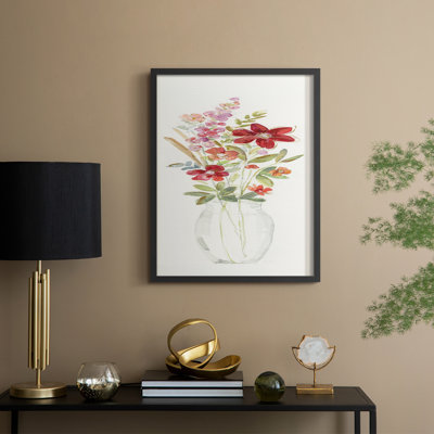 Provence Bouquet I, reproduction encadrée - bois massif