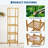Bamboo Storage Shelf 5-Tier Multifunctional Shelving Unit with Slatted Shelves Standing Towel Rack Corner Rack for Bathroom Entryway Bedroom Kitchen Living Room Balcony-1632512541