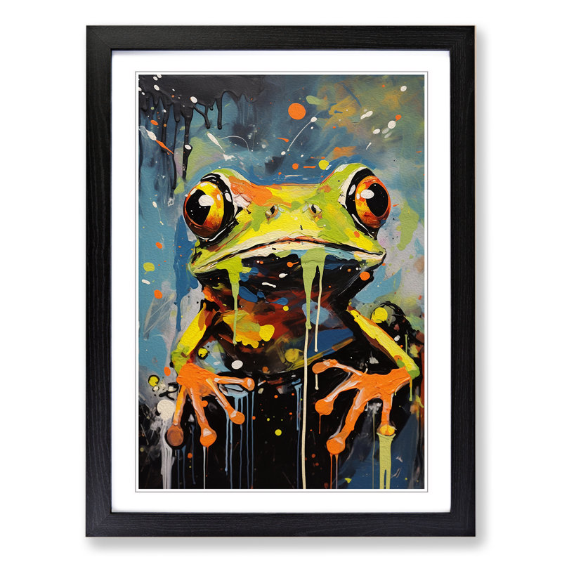 Single Picture Frame Print on Wood, Black Framed, 64cm H x 46cm W