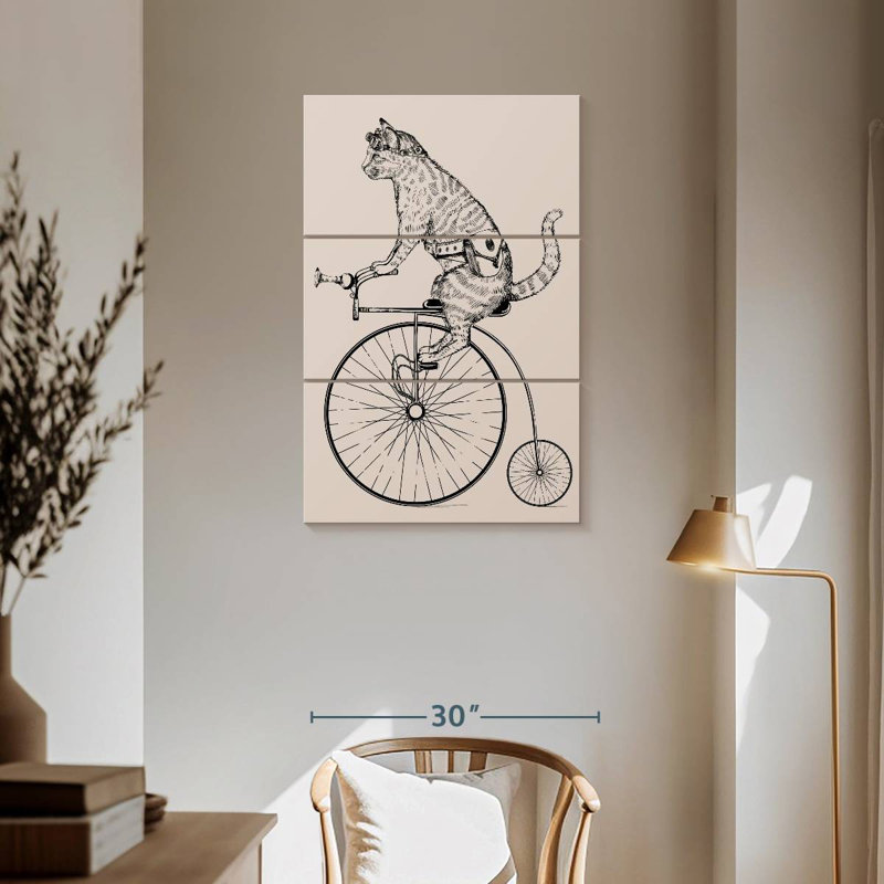 Steampunk Cat, 57" H x 36" W